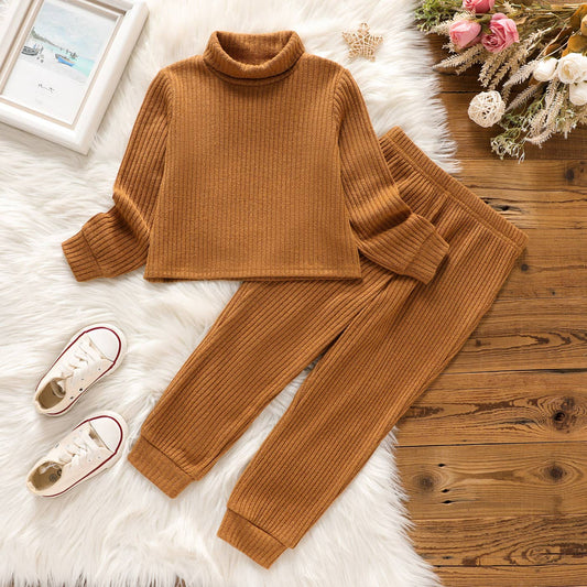 Carter Girls Lounge Set | Brown
