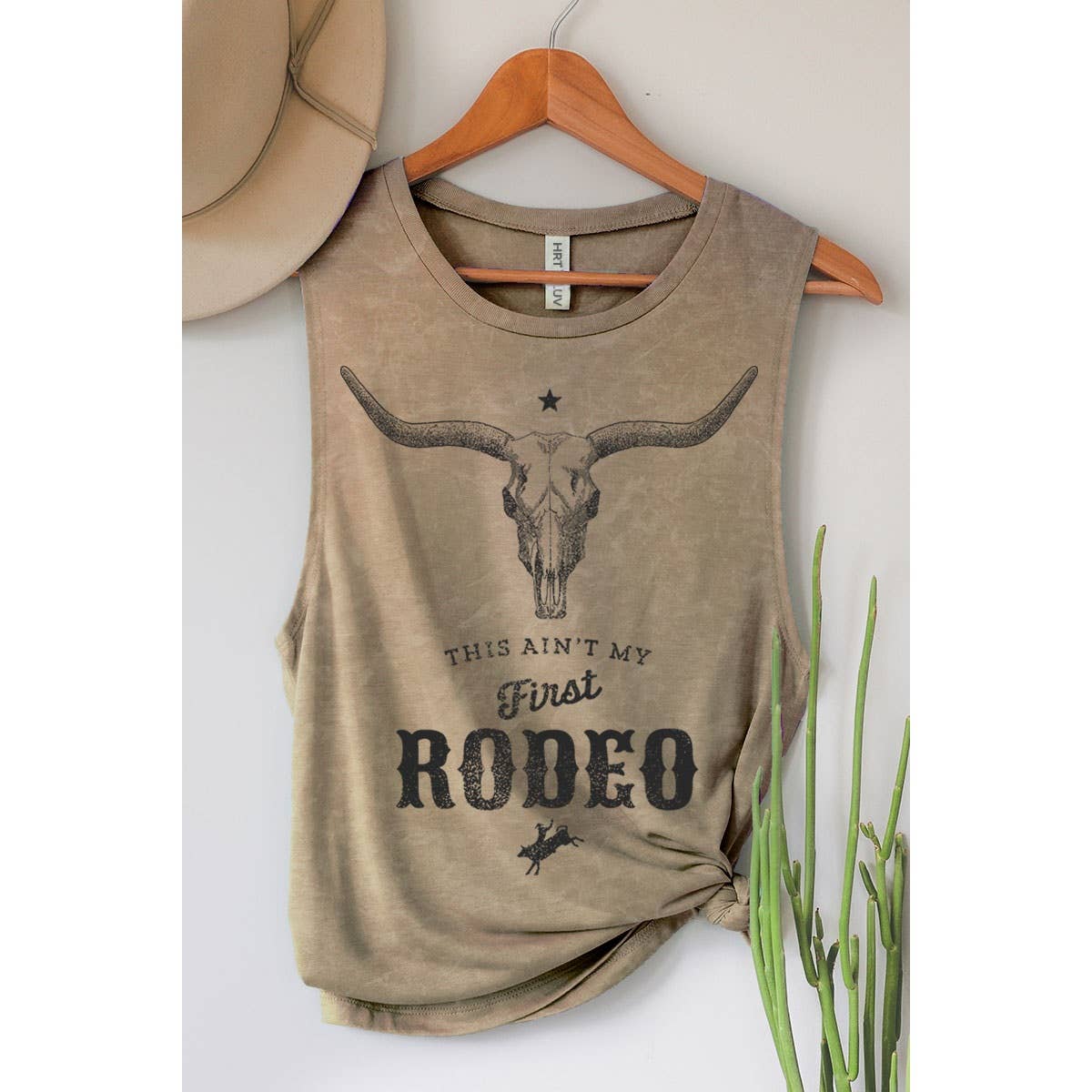 This Ain't My First Rodeo Tank | Mineral Taupe