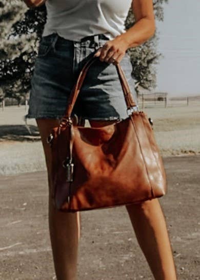 Sadie Leather Purse Tote