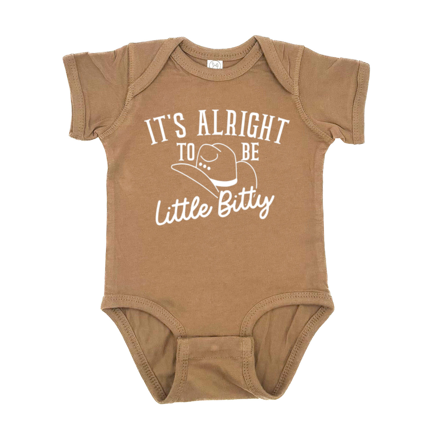 It's Alright To Be Little Bitty Infant Bodysuit | Brown