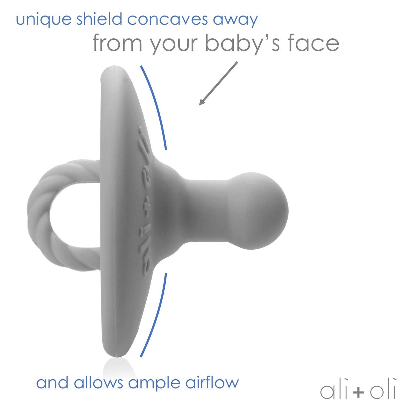 Pacifier Set Round | Iron + Sky