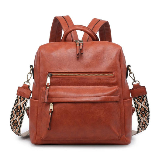Convertible Backpack w/ Guitar Strap | Rust