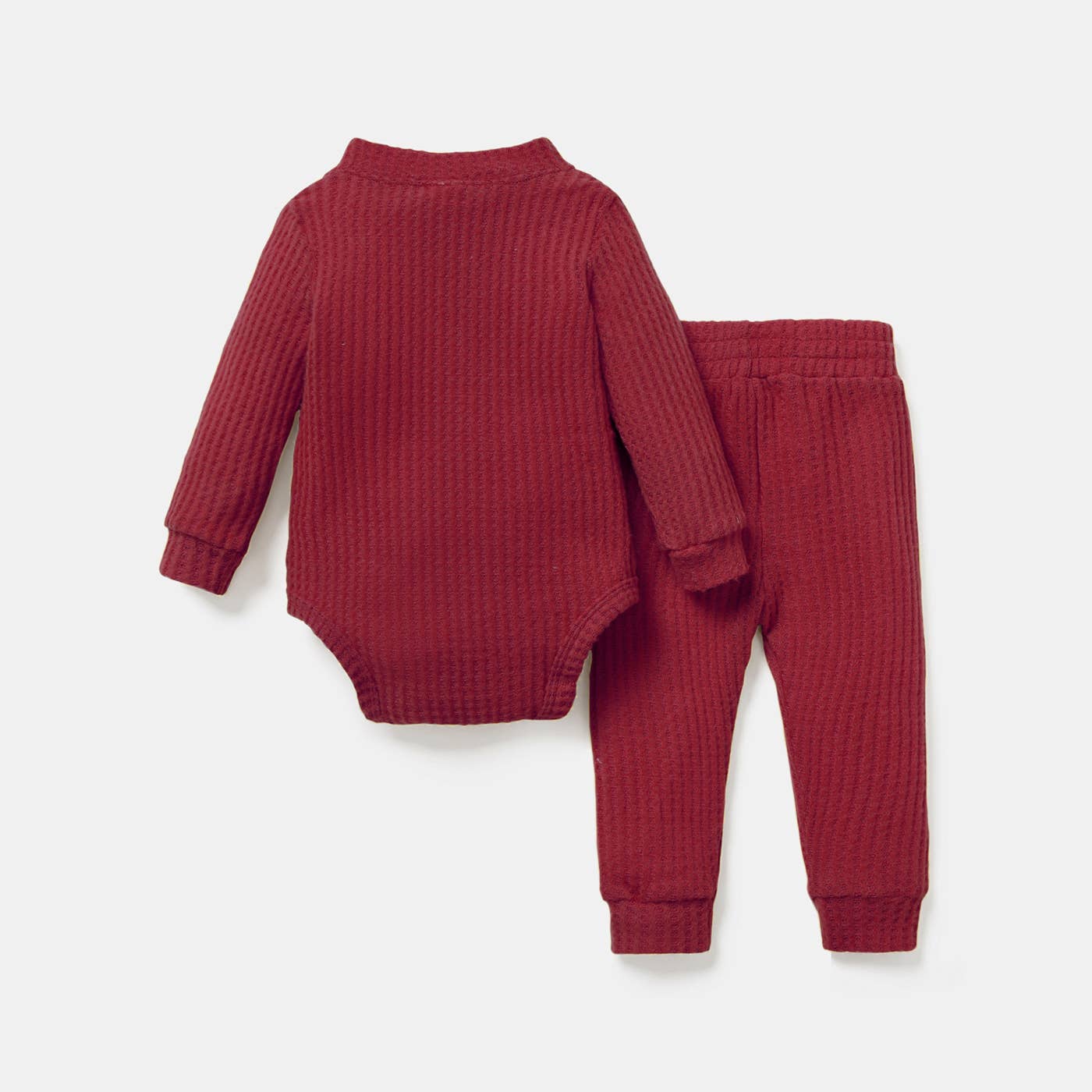 Wally Waffle Knit Set | Rust