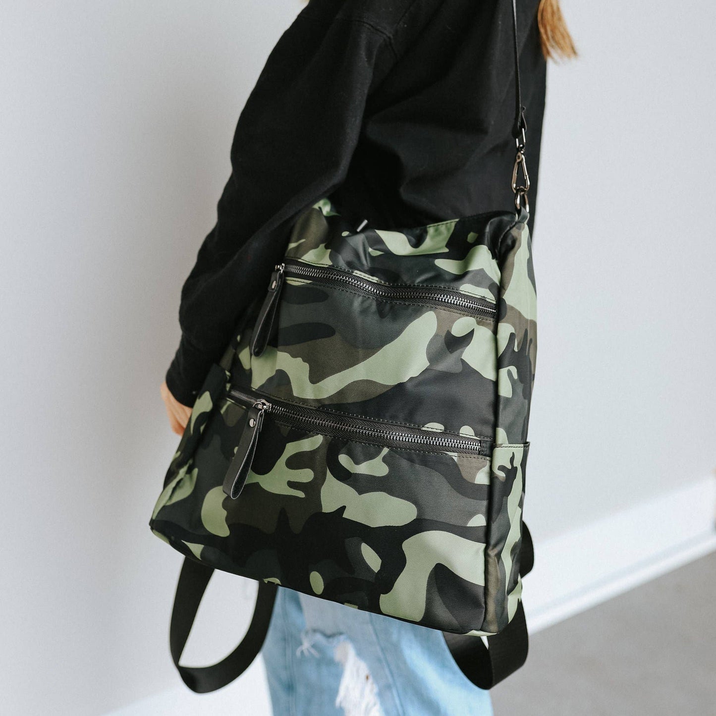 Nori Nylon Backpack - Black