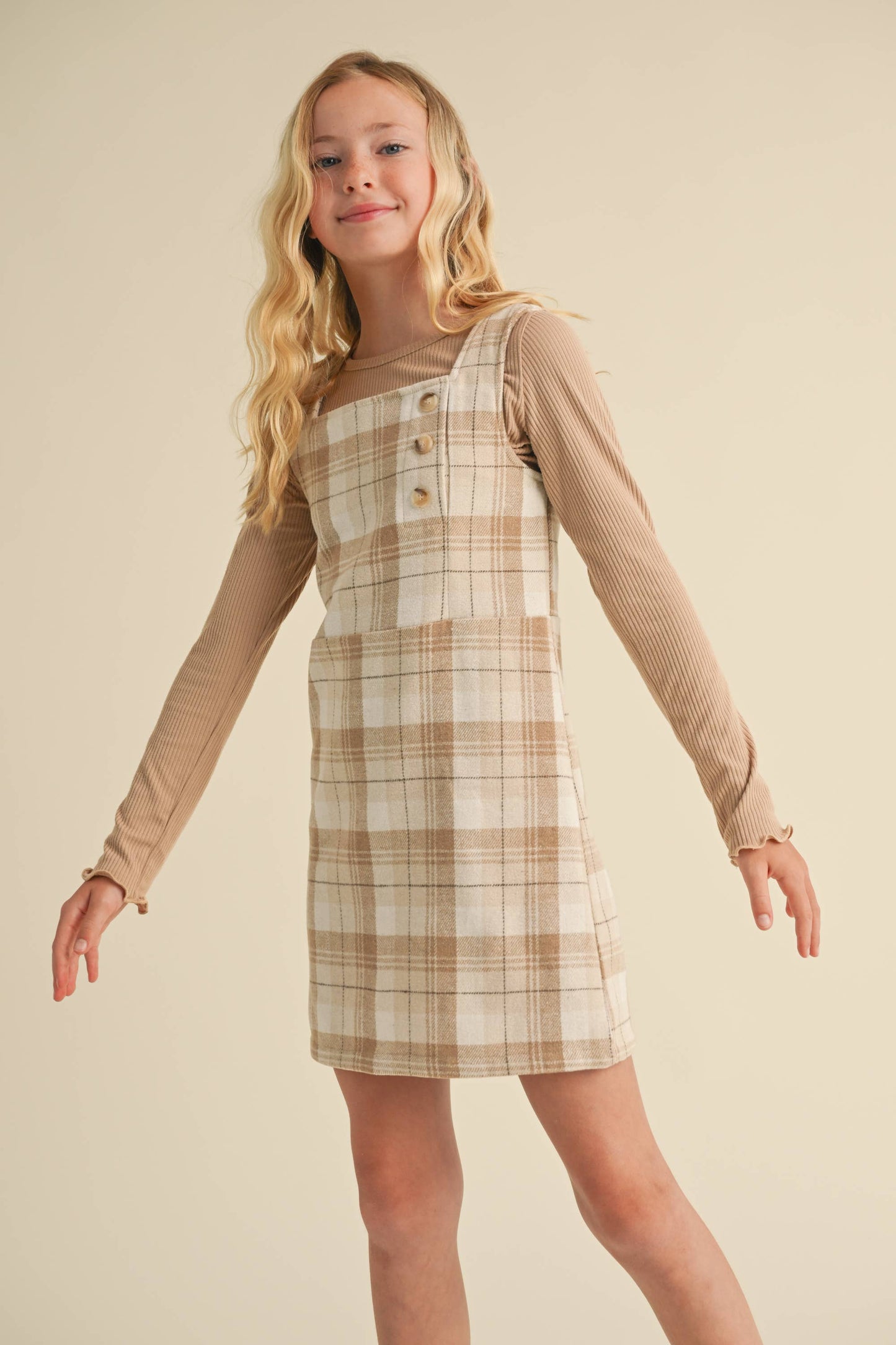Phoebe Girls Plaid Sheath Dress | Tween 7-12