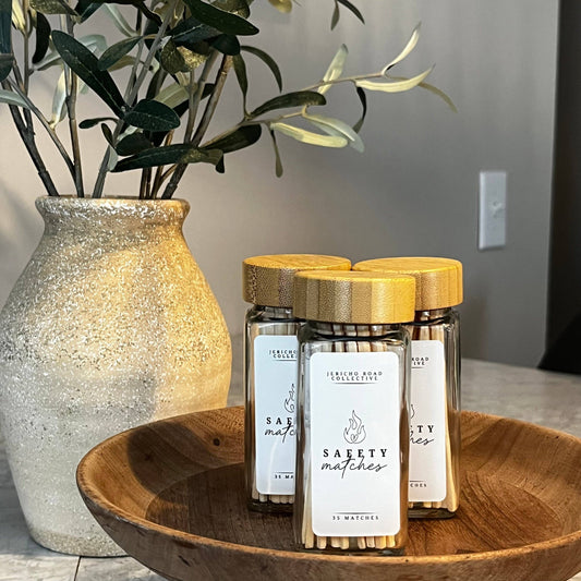 Safety Matches Glass Jar