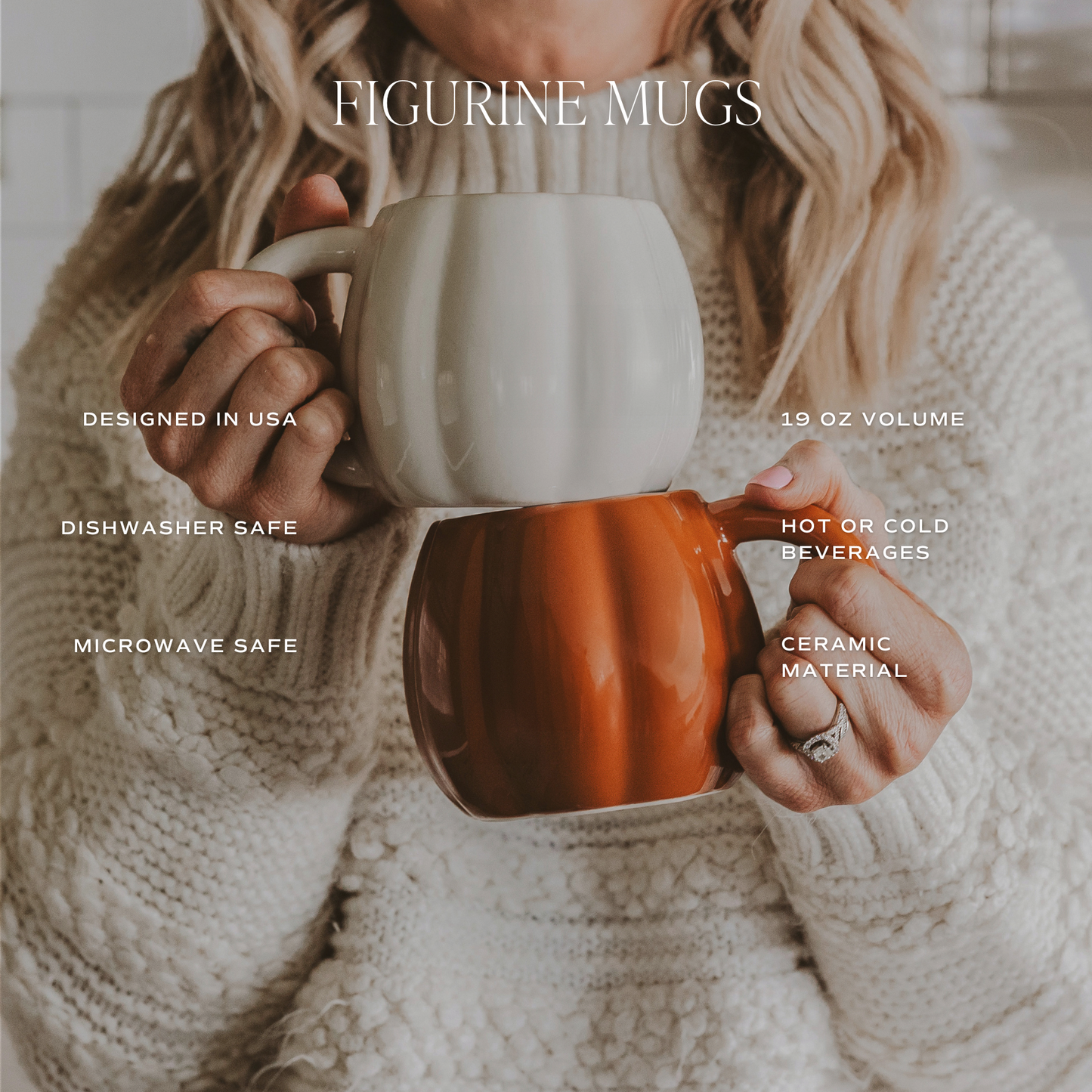 Cream Pumpkin Coffee Mug - Fall Decor & Gifts