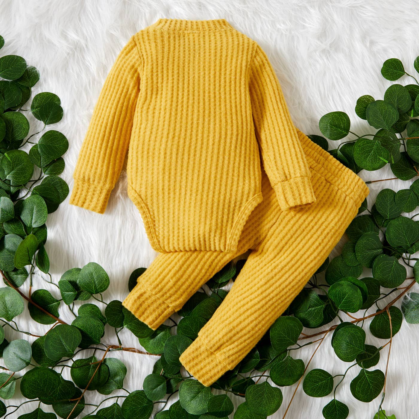 Wally Waffle Knit Set | Rust