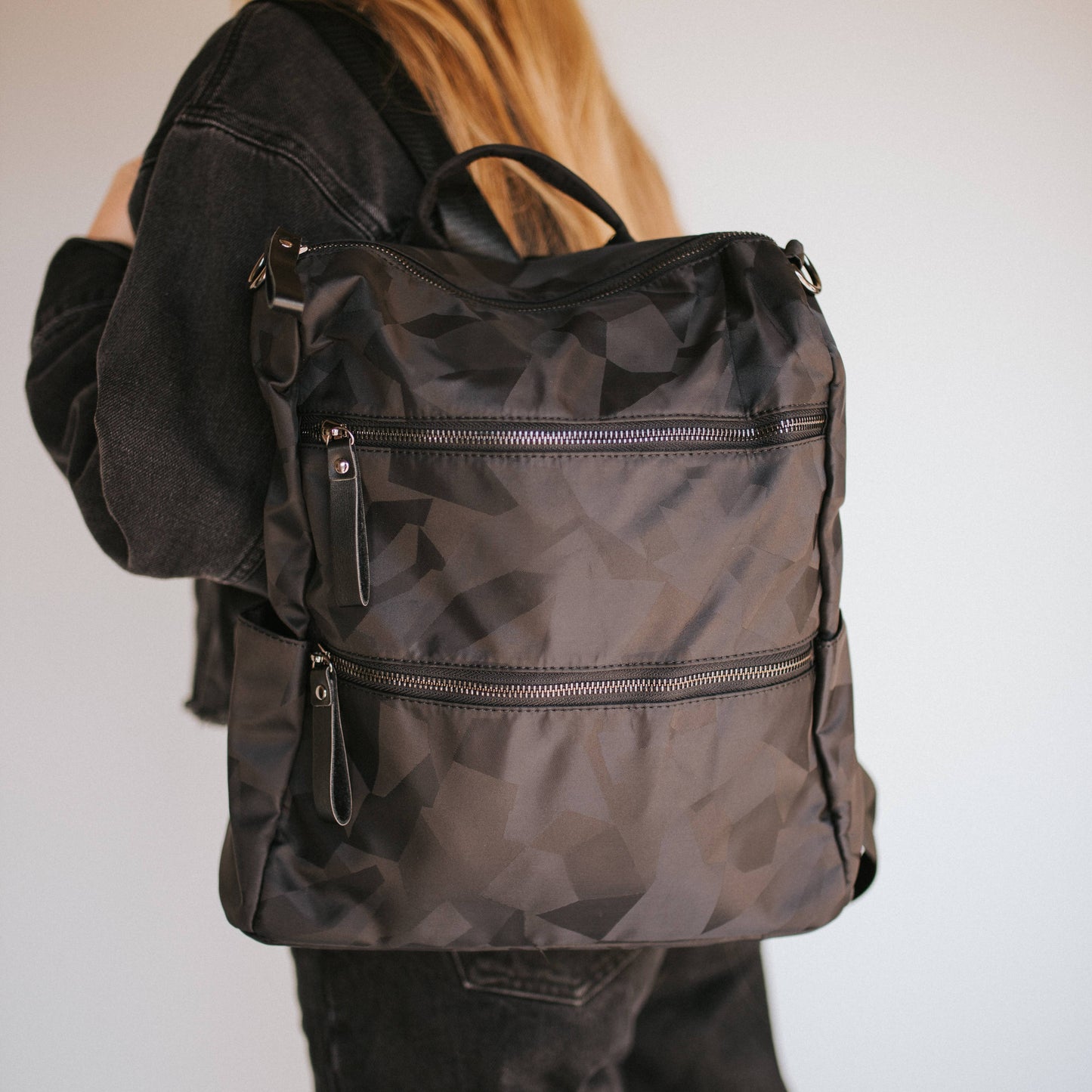 Nori Nylon Backpack - Black