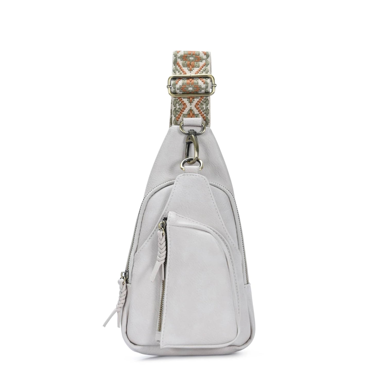 Zoey Boho Sling Bag with Guitar Strap | Green