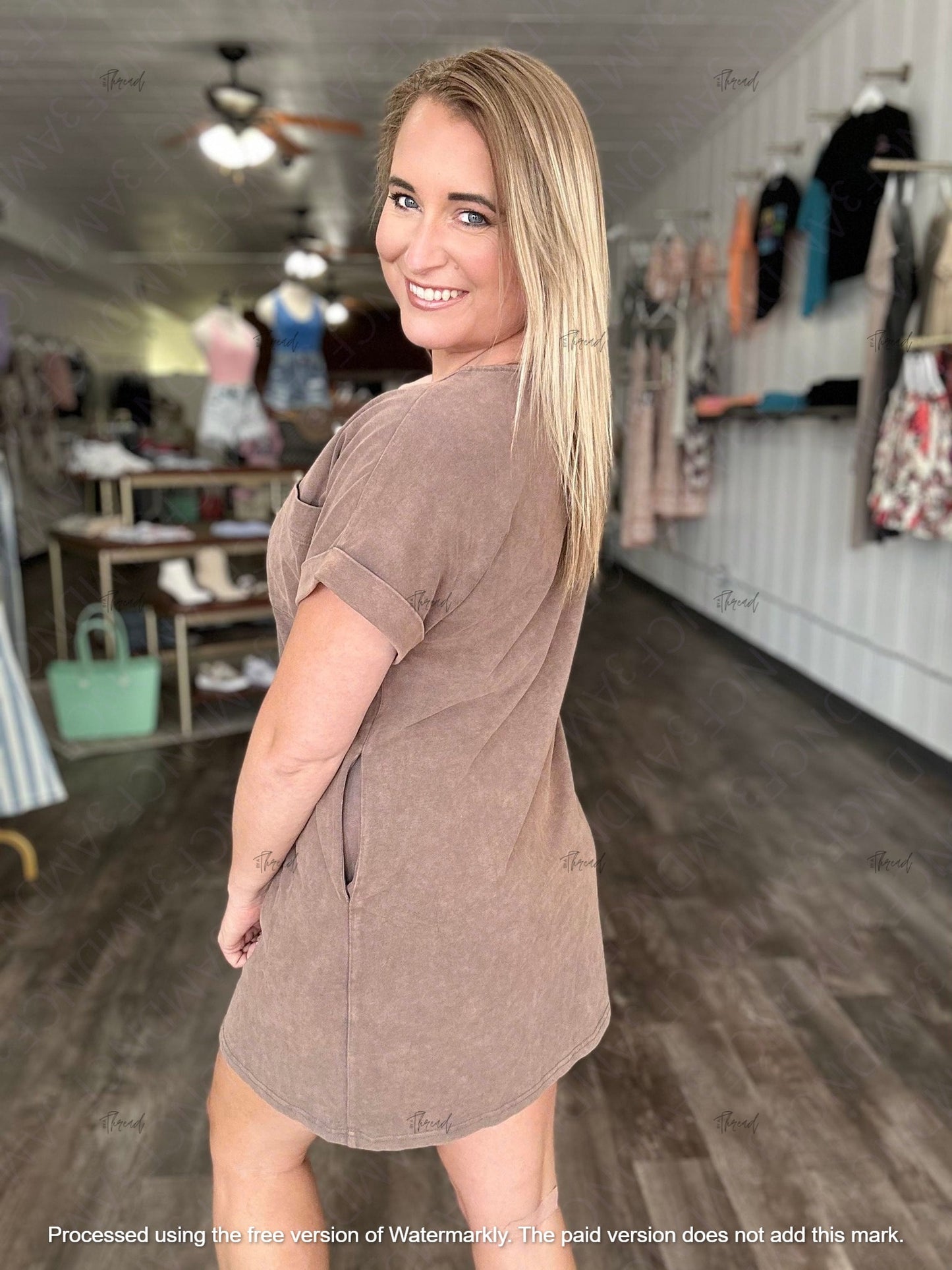 The Valery Mineral Washed Cotton Dress