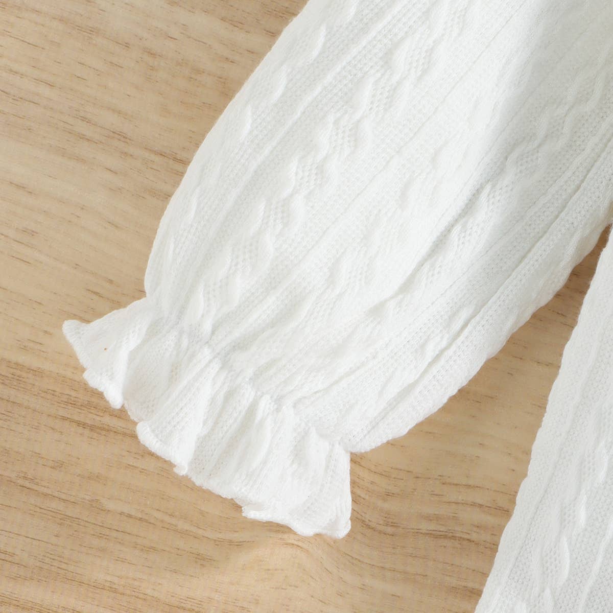 Palmer Ruffled Textured Tee + Belted Skirt Set