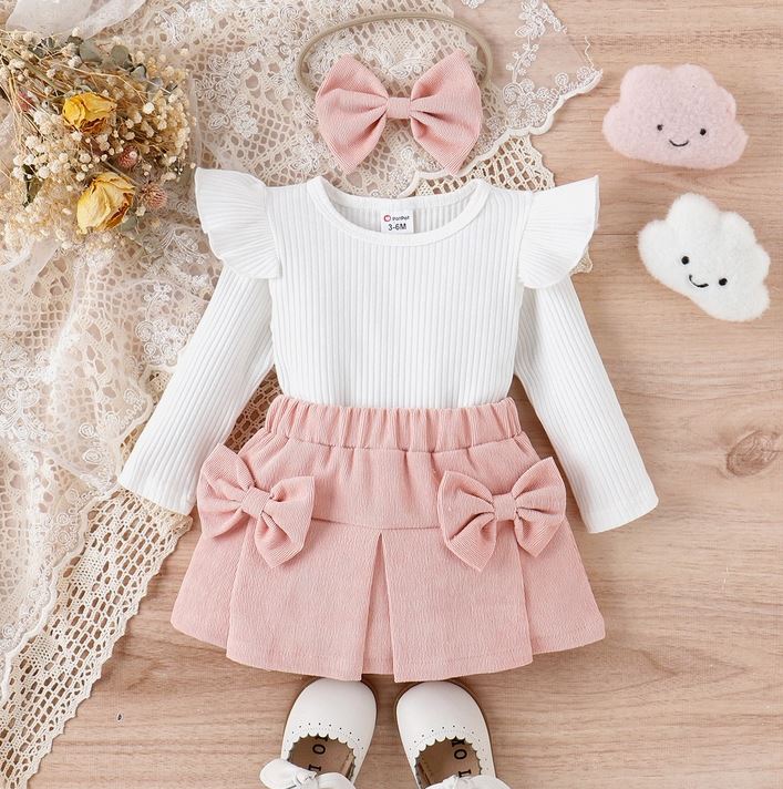 Fallyn Top, Skirt + Headband Set