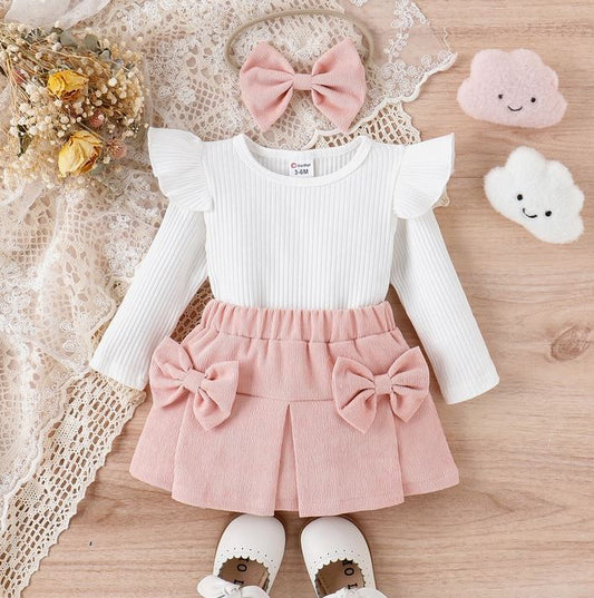Fallyn Top, Skirt + Headband Set