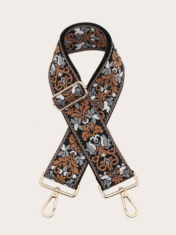 Boho Adjustable Women's Handbag Guitar Strap | Tan