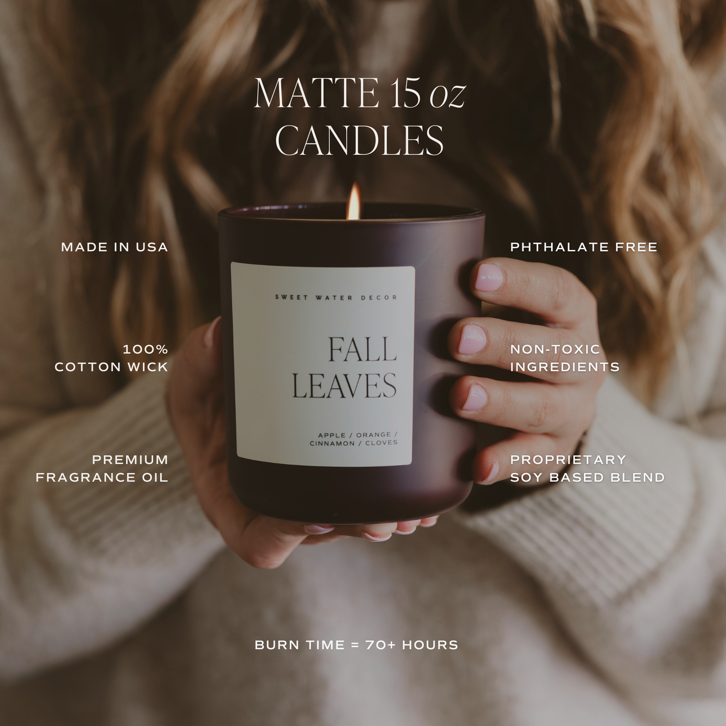 Hello Fall 15 oz Candle | Matte Jar
